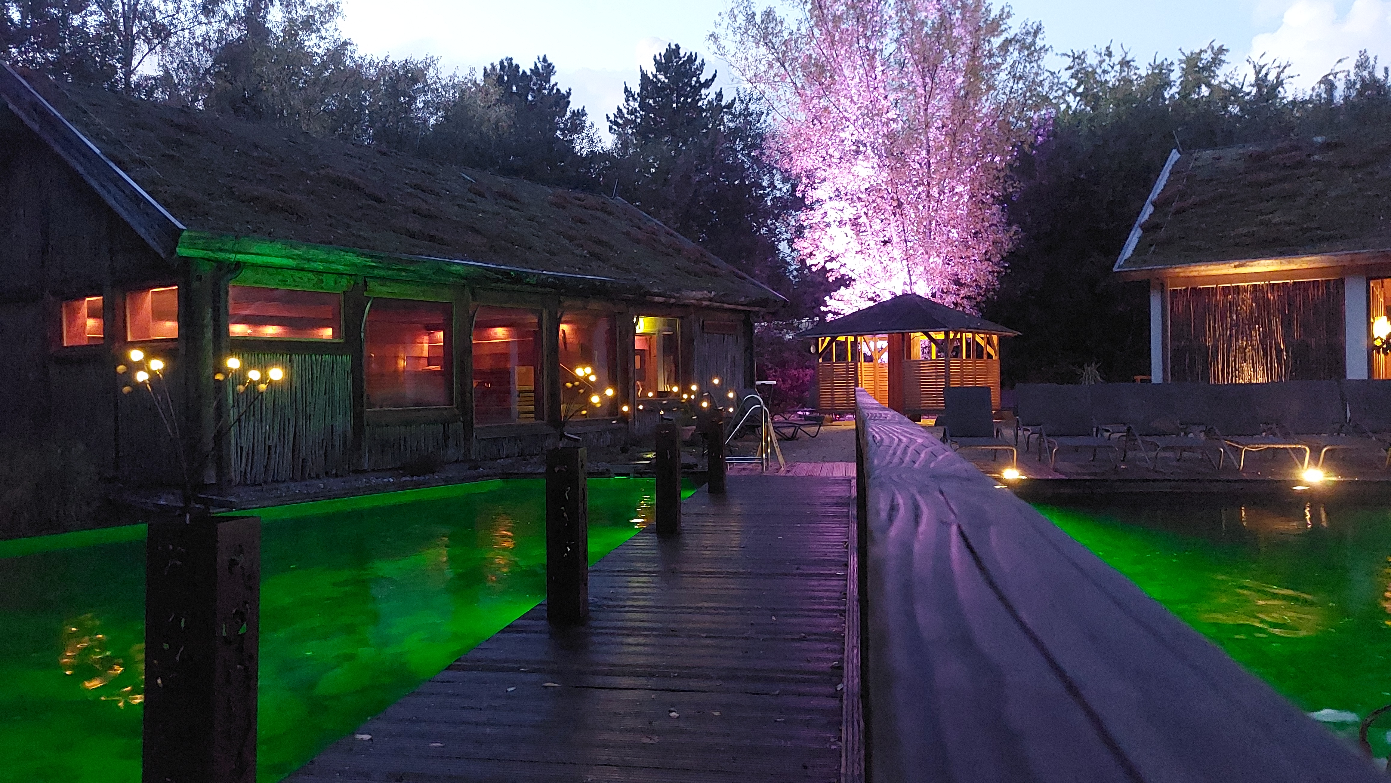 Mitternachtssauna im Schwimm In